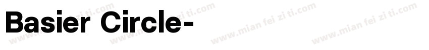 Basier Circle字体转换